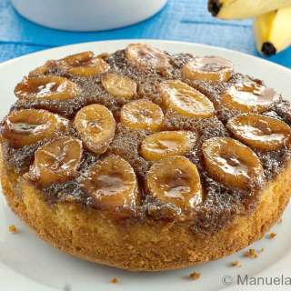 Spiced Banana Upside Down Cake – Bolo de Banana