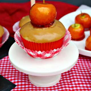 Buttermilk Cupcakes with Caramel Icing