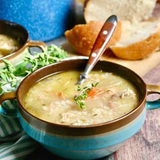 Leftover Turkey Soup With Rice