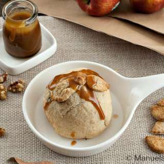 Baked Apples en croute with Butterscotch Sauce