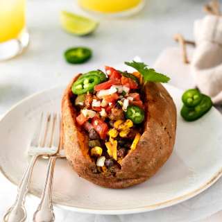 Taco Stuffed Sweet Potatoes