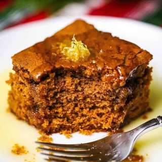Gingerbread Cake with Lemon Sauce