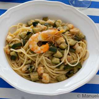 Prawn and Zucchini Spaghetti