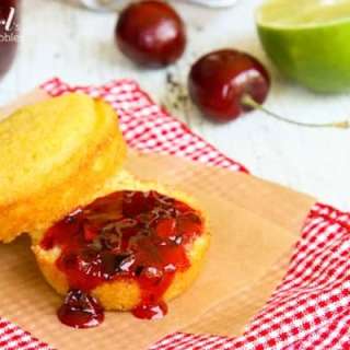 Sweet Cherry Freezer Jam with Lime