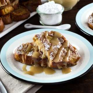 Challah French Toast with Kahlua Cream Sauce