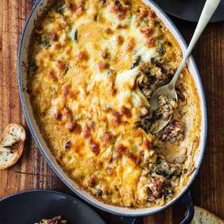 Sausage, Spinach and White Bean Dip