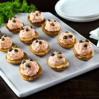 Baby Lox Potatoes Appetizer