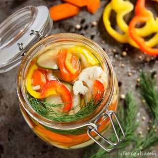 Pickled Vegetables {Quick And Easy Refrigerator Pickles!}