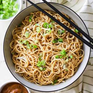 Chinese Noodles with Peanut Sauce
