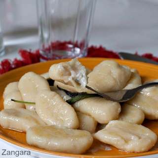 Gorgonzola filled Potato Gnocchi with Butter and Sage