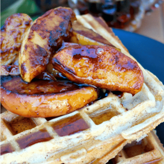 Whole Wheat Apple Spice Waffles