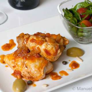 Swordfish Involtini in Tomato Sauce