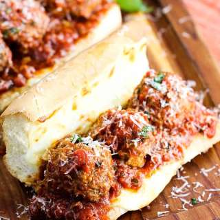 Homemade Meatball Sub Sandwich