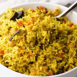 Middle Eastern Roasted Vegetable Rice