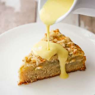 Irish Apple Cake with Vanilla Custard
