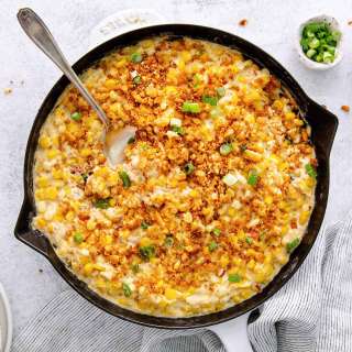 Cheesy Skillet Scalloped Corn