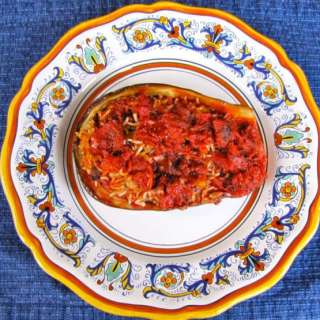Vegetarian Stuffed Eggplant (Sheik Mahshi)