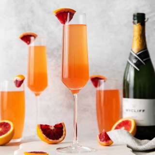 Blood Orange Mimosa with St. Germain