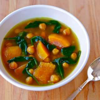 Vegan Butternut Squash and Chickpea Soup