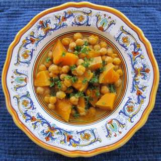 Butternut Squash Soup with Chickpeas