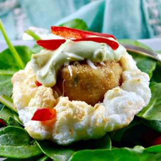 Crabless Cakes in Clouds