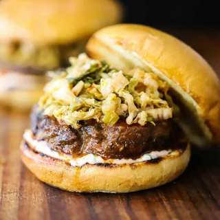 Bulgogi Burgers with Easy Kimchi