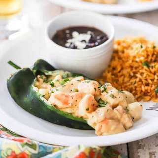 Seafood Stuffed Poblano Peppers