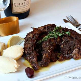Rabbit with Black Olive Tapenade