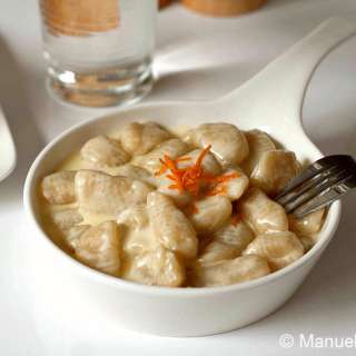 Potato Gnocchi with Taleggio and Orange Fondue
