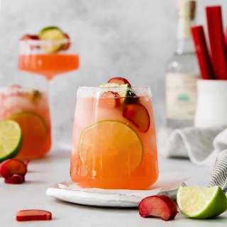 Rhubarb Margaritas