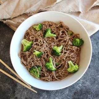 Citrus Tahini Soba Noodles & Broccoli