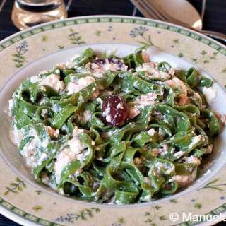 Green Tagliatelle with Tuna and Ricotta