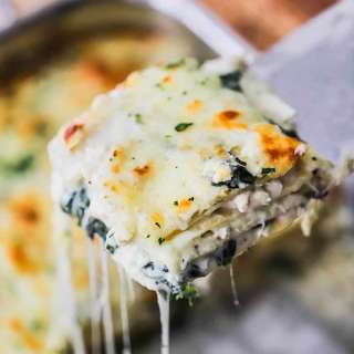 White Chicken Lasagna with Spinach