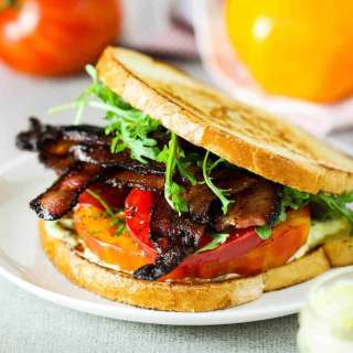 Classic BLT with Garlic Basil Aioli