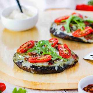 Grilled Portobello BLT "Pizzas"