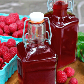 Fresh Raspberry Syrup for Drinks