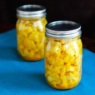 Curry Pickled Cauliflower