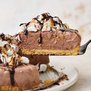 Peanut Butter S'mores Ice Cream Cake