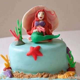 The Little Mermaid Fondant Cake