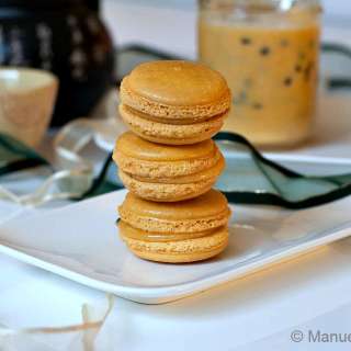 Mango and Passion fruit Macarons