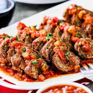 Slow Cooker Beef Braciole