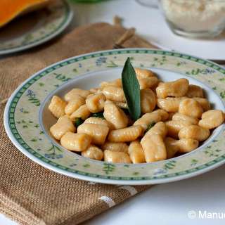 Pumpkin Gnocchi with Butter and Sage