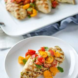 Grilled Chicken and Avocado Salsa