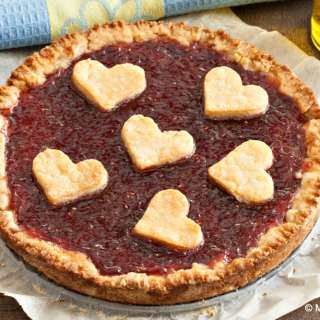 Dairy-free Raspberry Jam Crostata