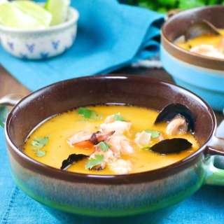 Thai Coconut Soup With Seafood
