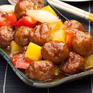 Chinese Sweet and Sour Pork Meatballs