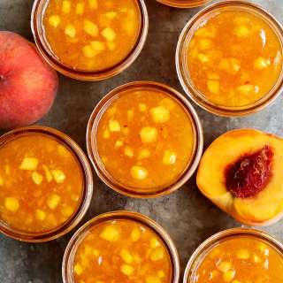 Easy Peach Freezer Jam (with or without vanilla beans)
