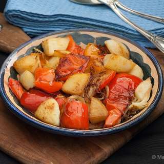 Fried Bell Peppers and Potatoes