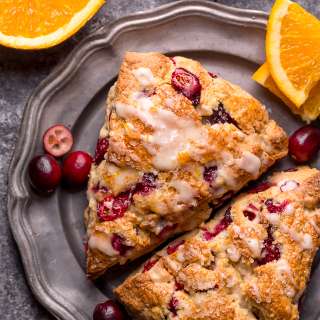 Cranberry Orange Scones (Bakery-Style)