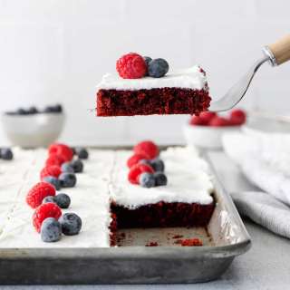 Red Velvet Sheet Cake